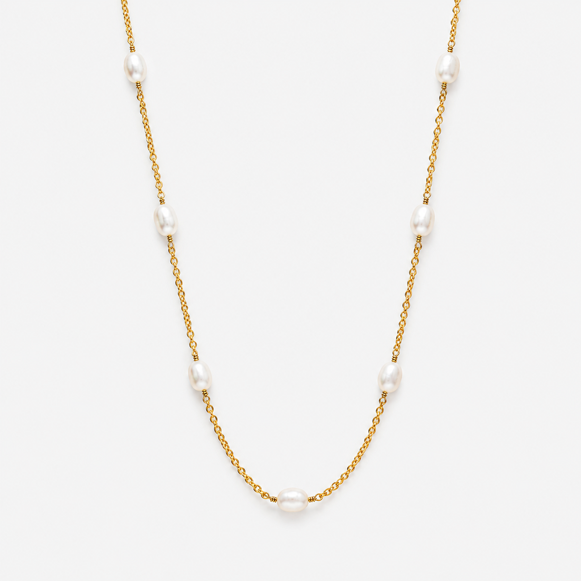Dot Parelketting Verguld