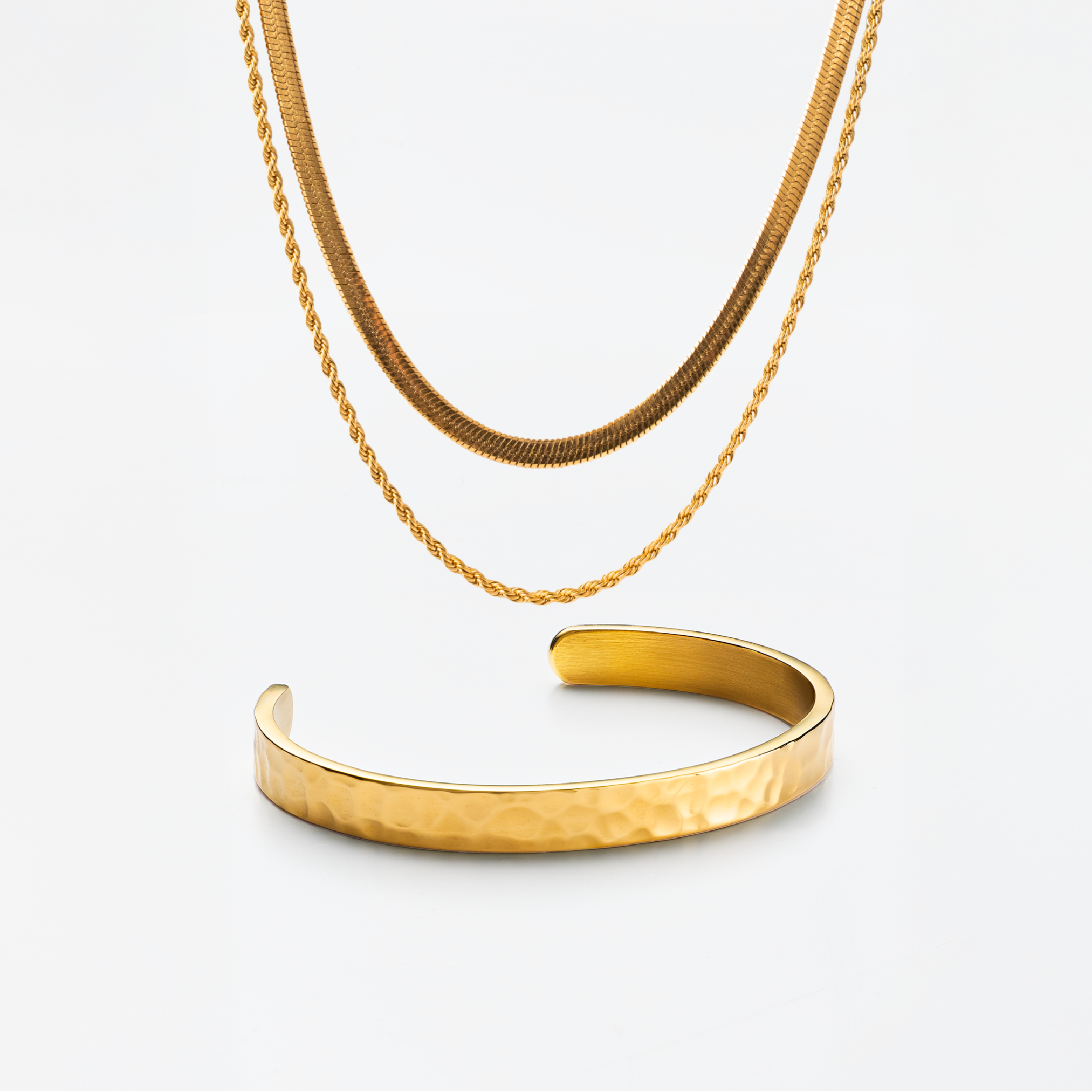 Dubbele Touw Bangle Set
