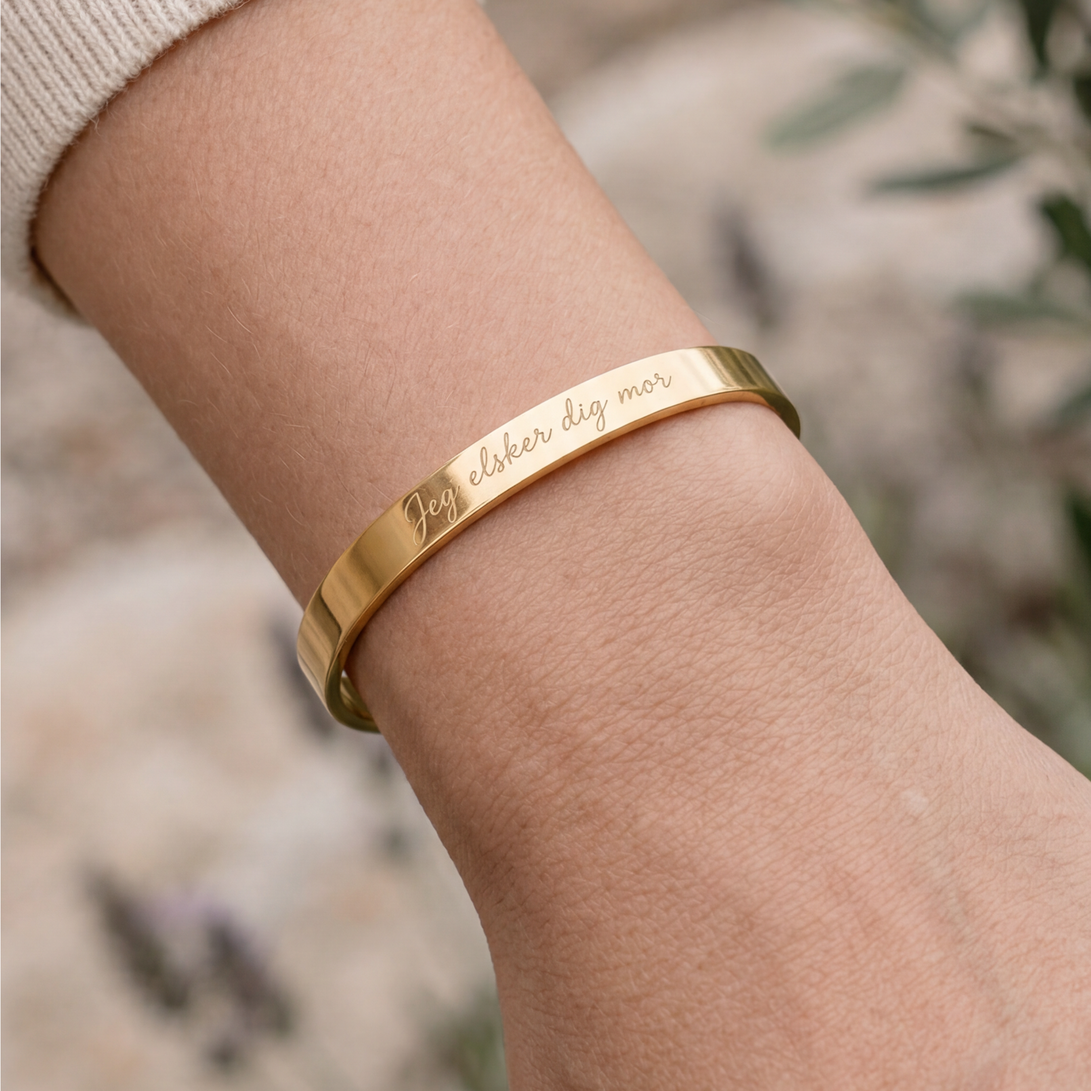 Klassieke Moederdag armband met gravure
