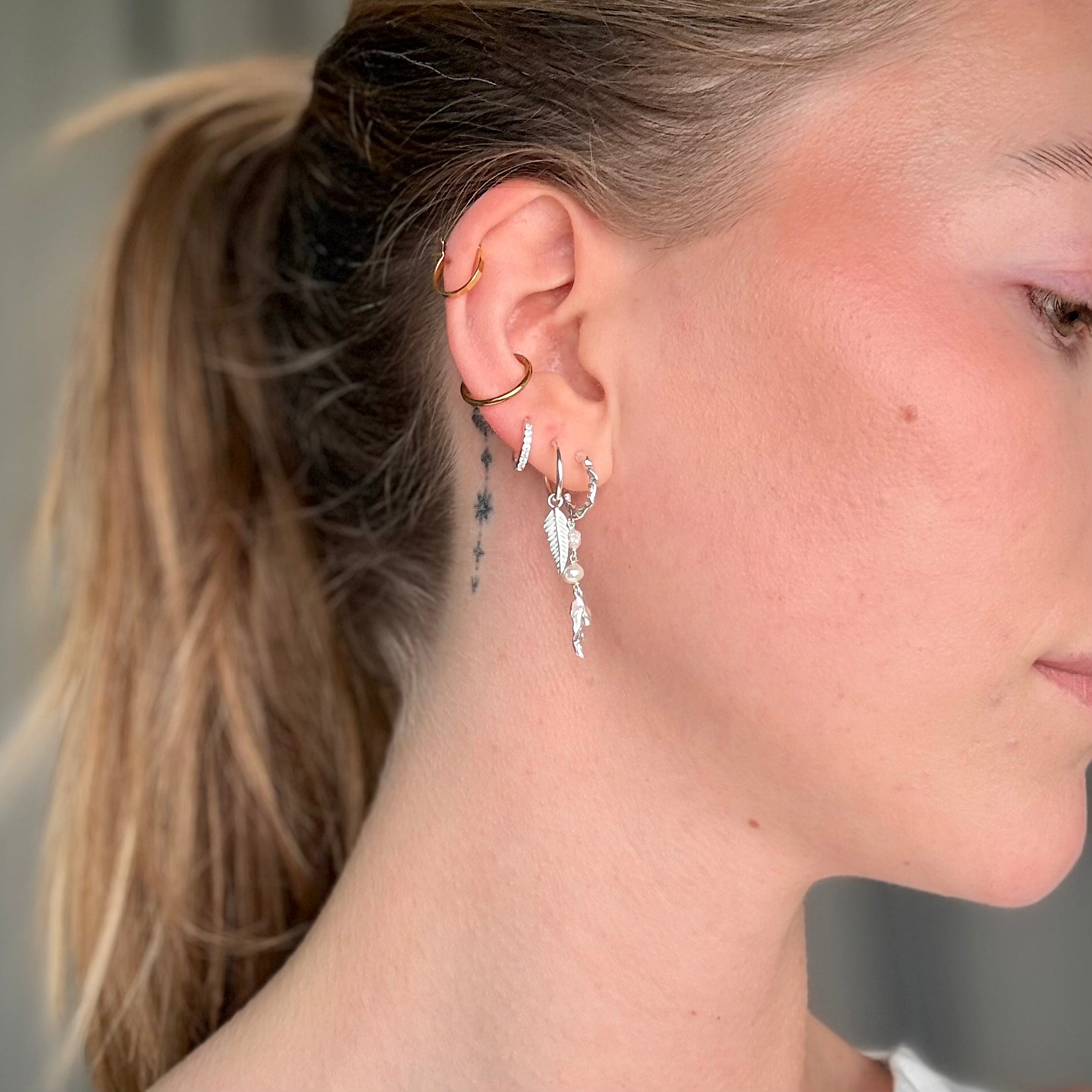 Platte Slangen Dangle Set