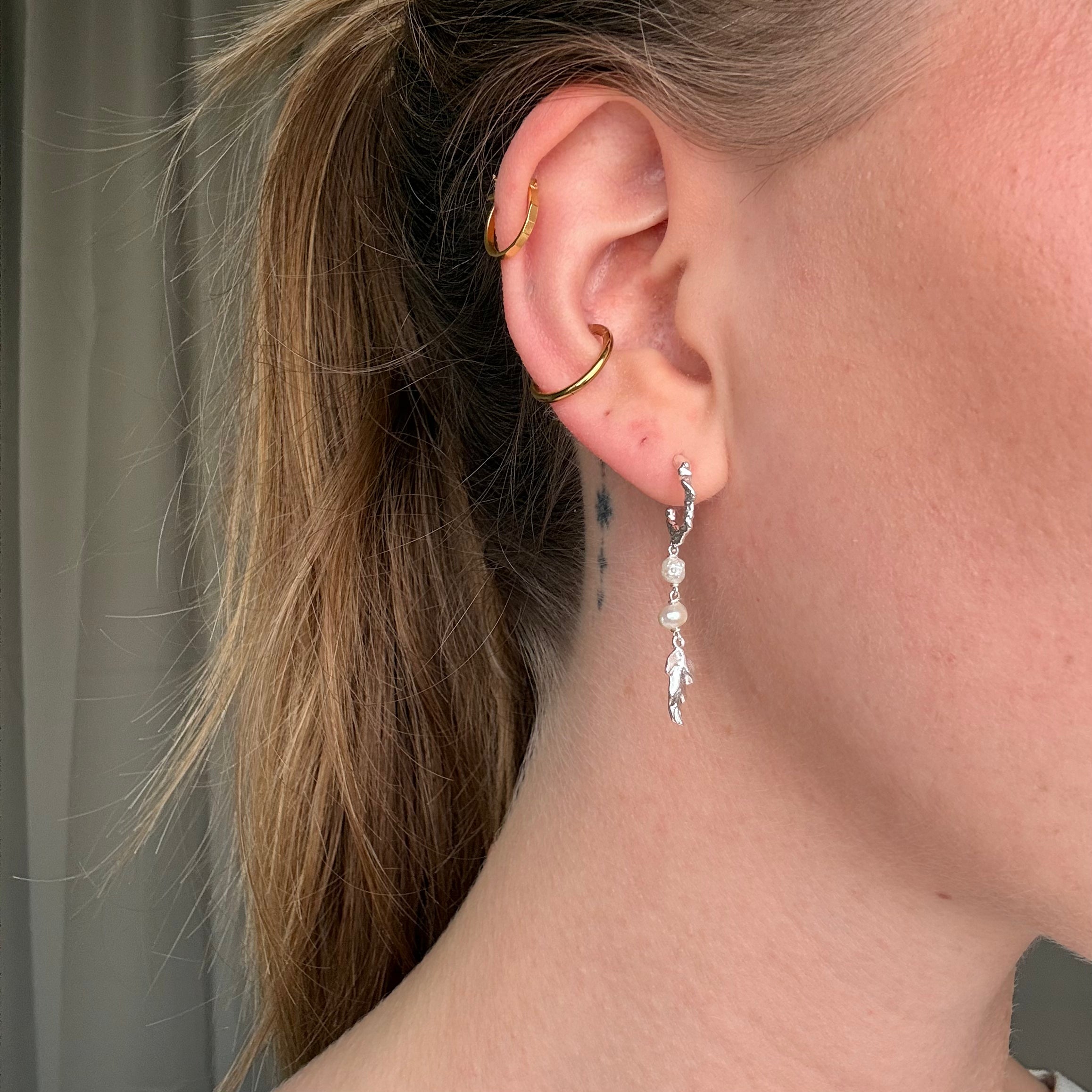 Zilver Mini Chunky, Dangle Set