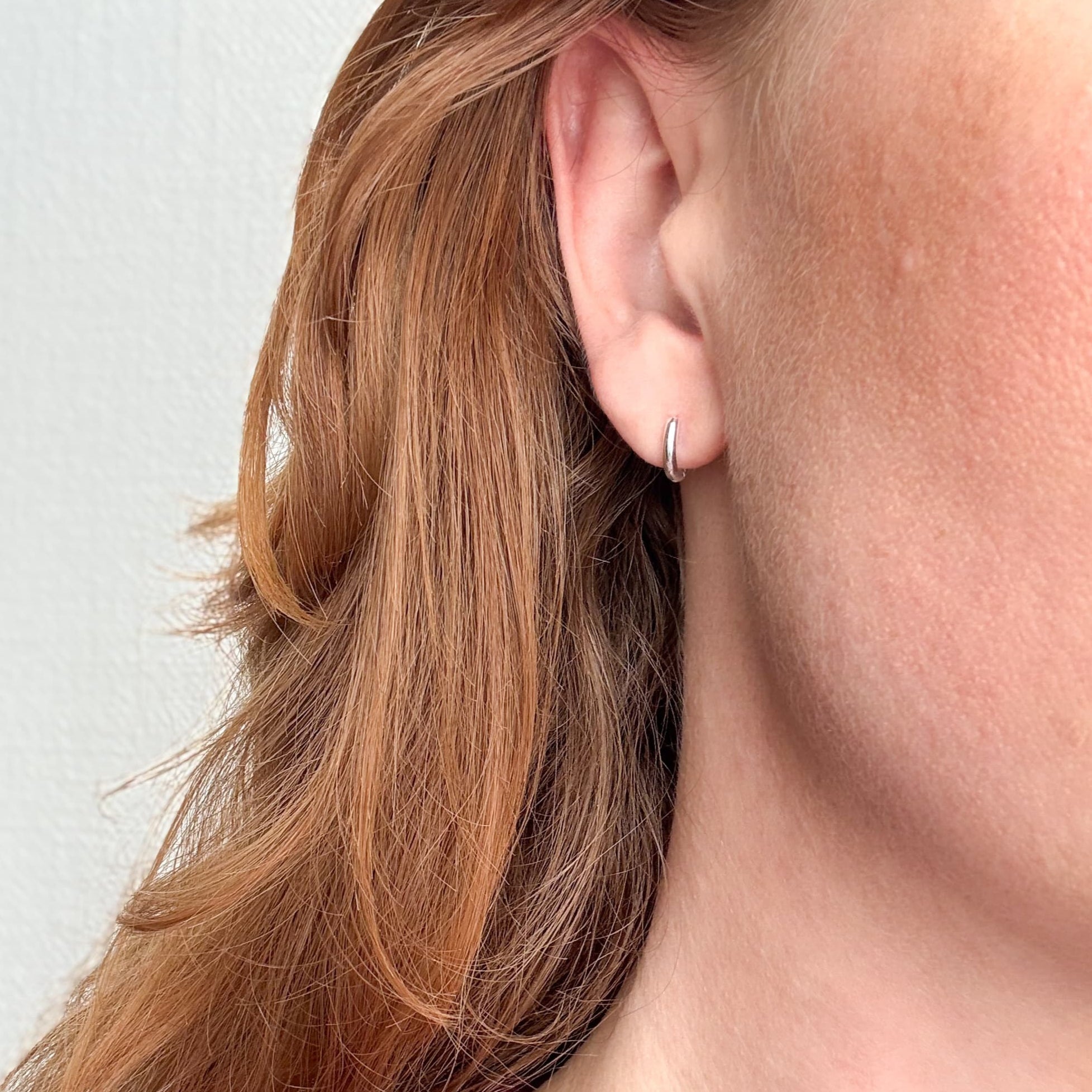 Classic Hoop 8 mm Zilver Verguld