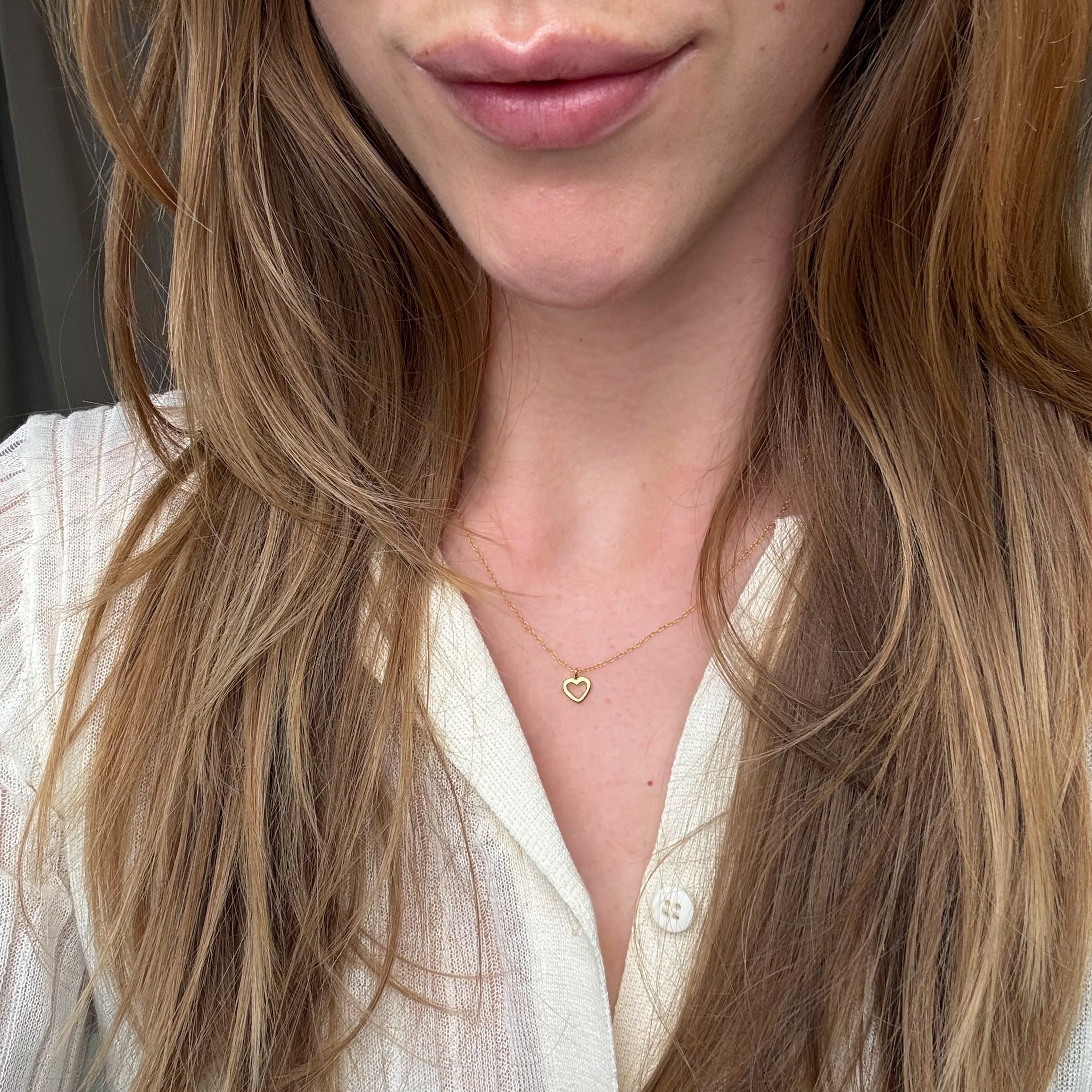 String Heart Ketting
