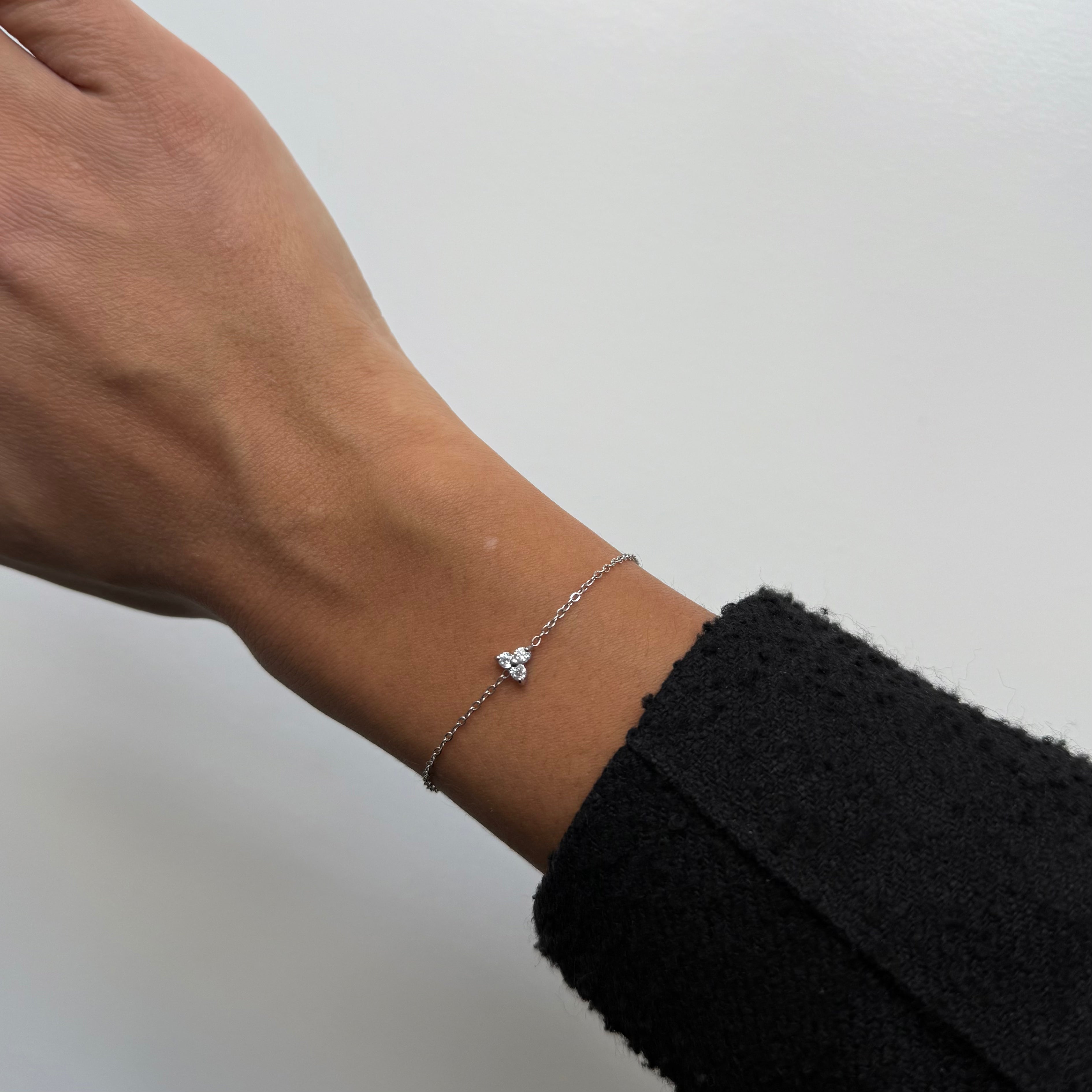 Trinity Krystal Armband Zilverkleurig
