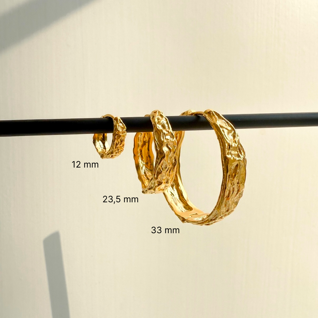 Gesmelt Hoop 23,5 mm Verguld