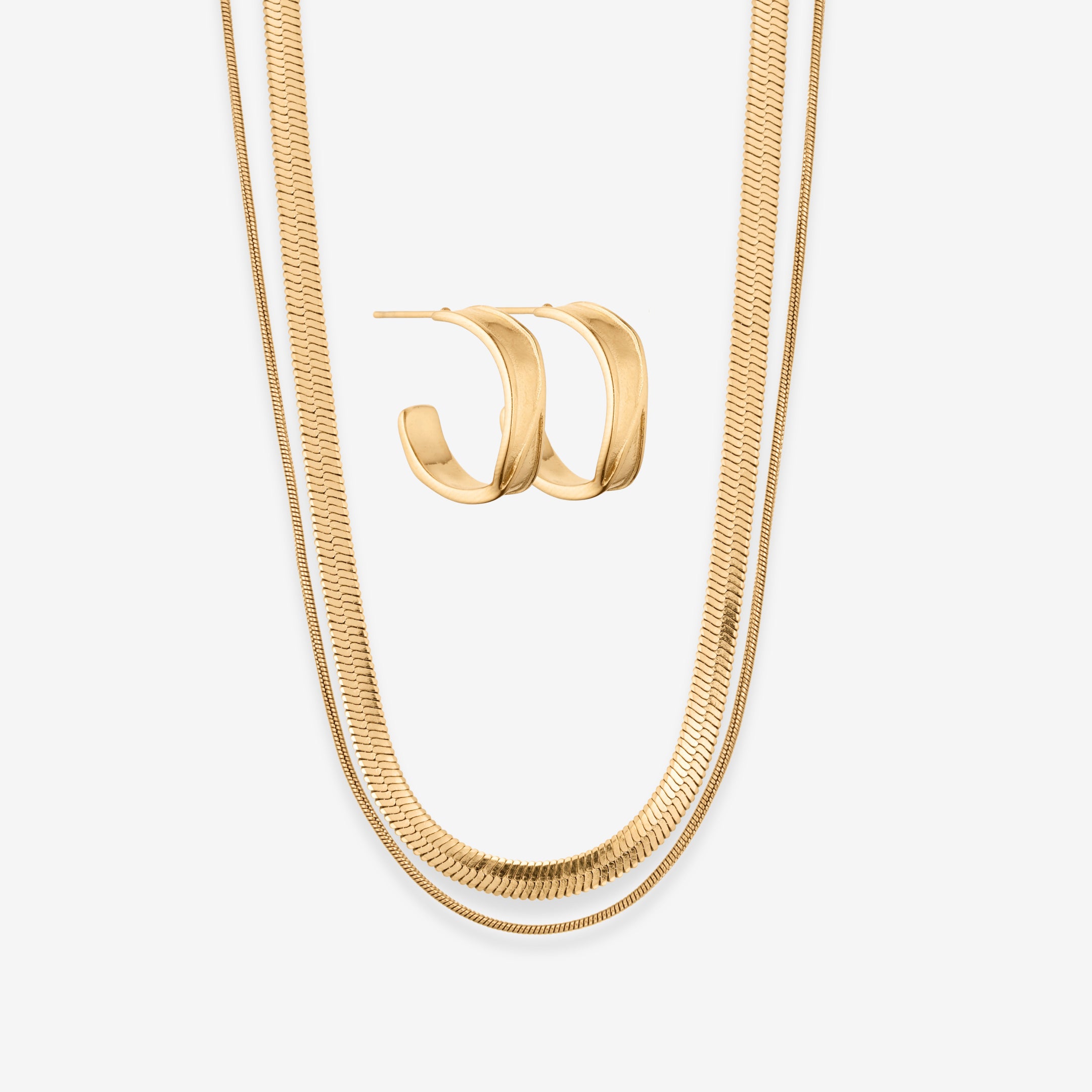 Dubbel Slang Hoop Set