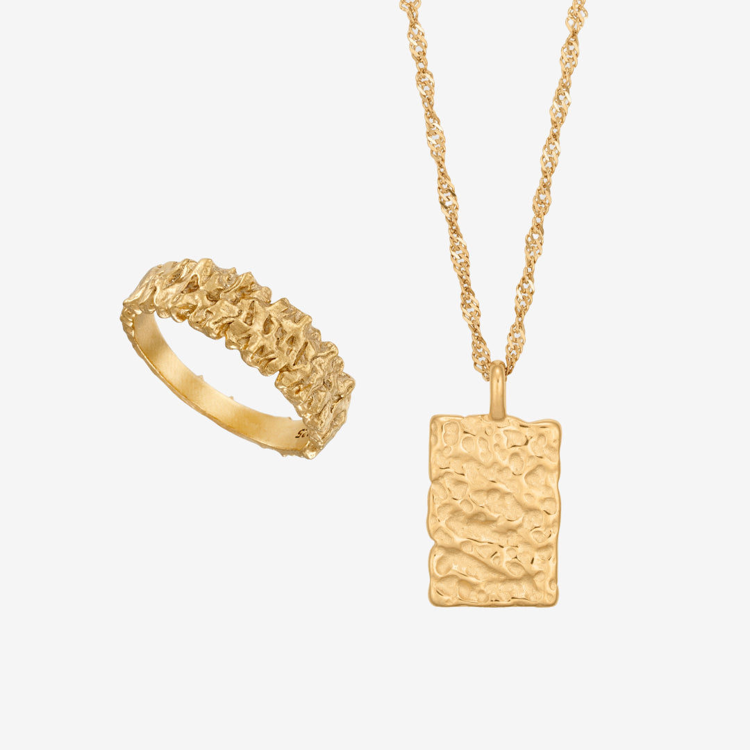 Magma Hamret Set: 1 ring & 1 ketting