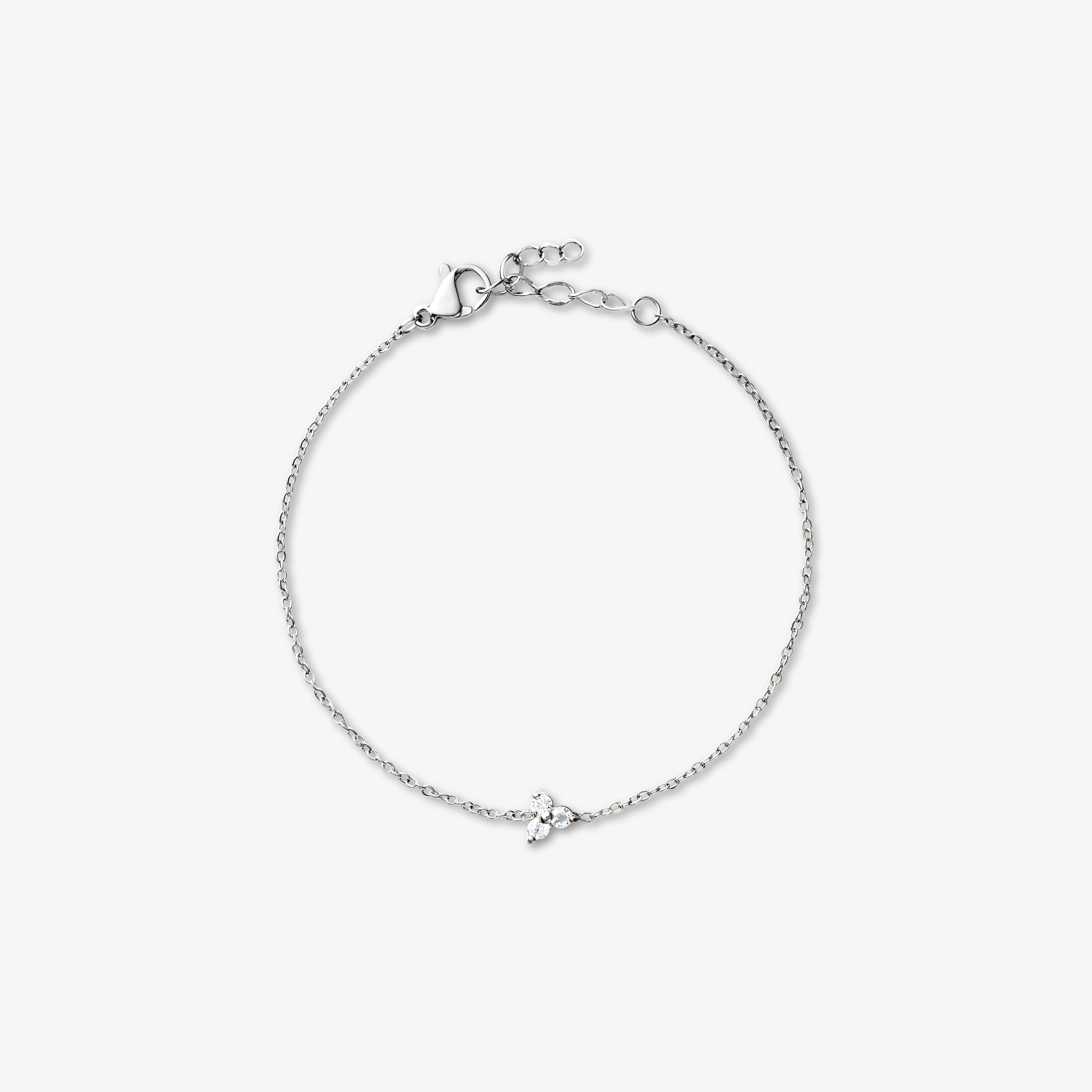 Trinity Krystal Armband Zilverkleurig