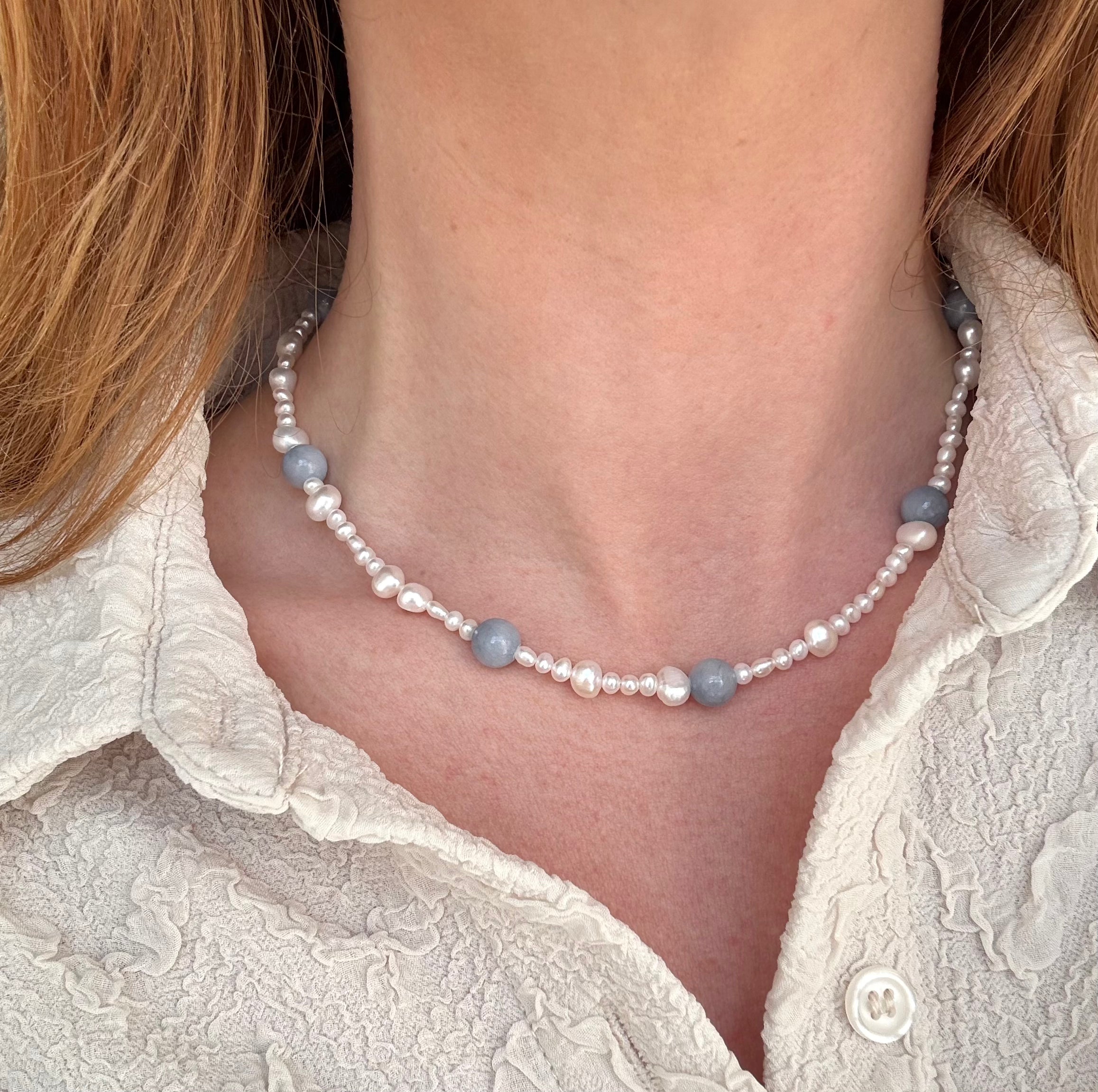 Marine Zoetwaterparelketting