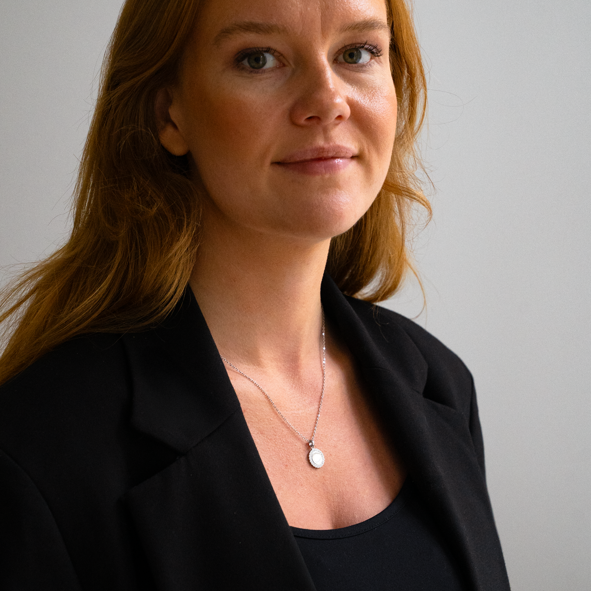 Kristal Halsketting met Vingerafdruk Zilvergekleurd