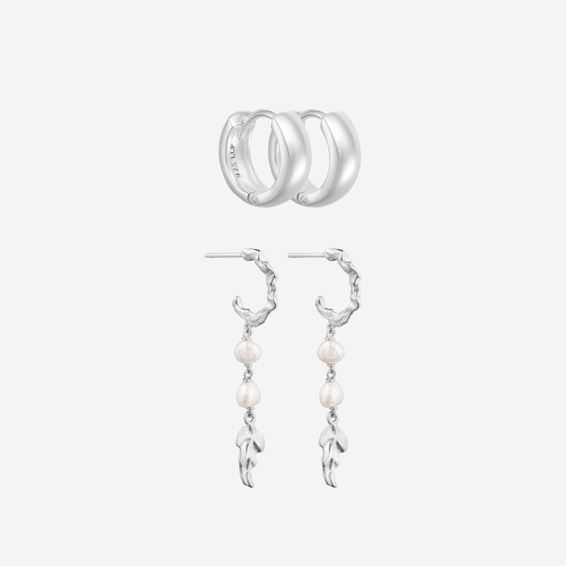 Zilver Mini Chunky, Dangle Set