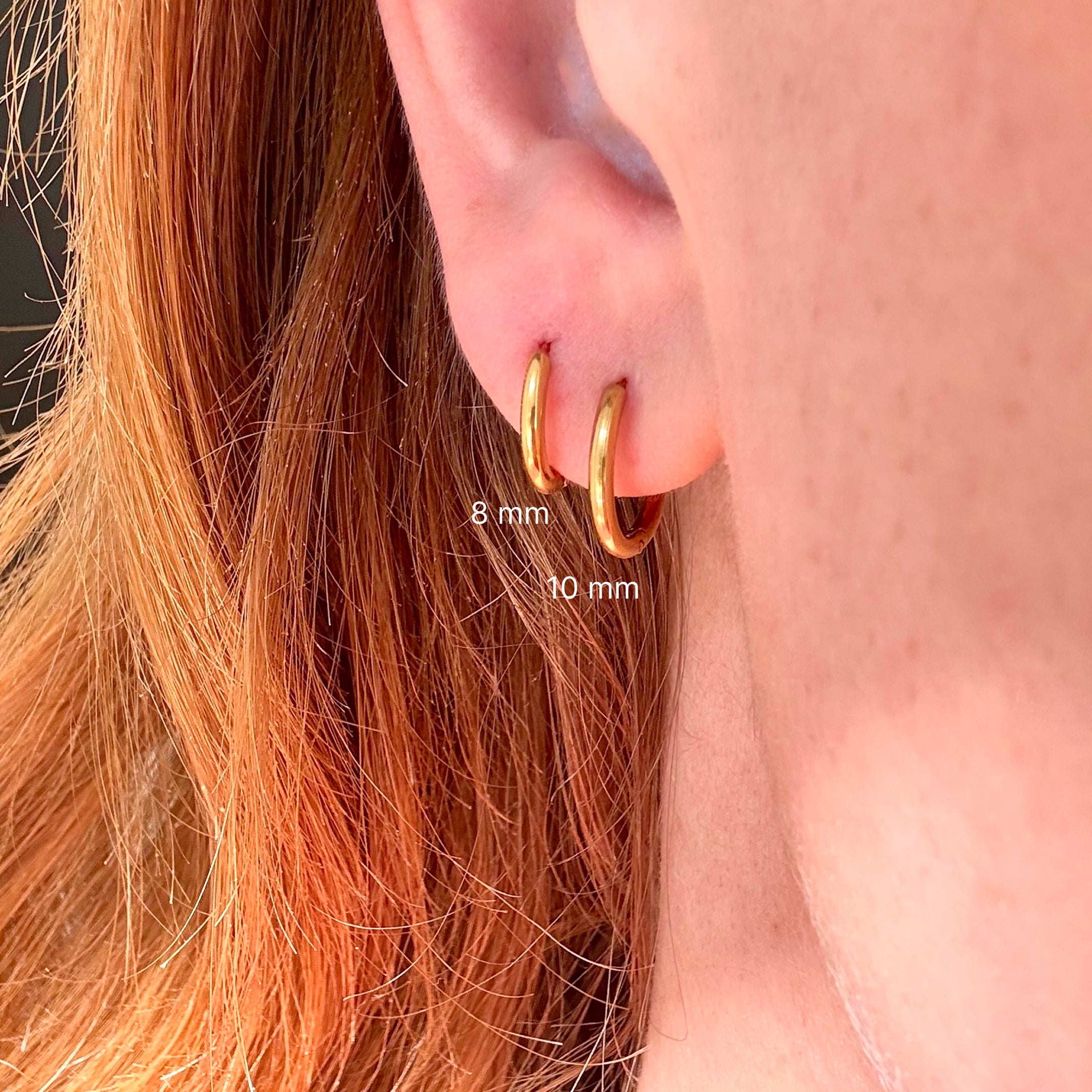 Classic Hoop 8 mm Goudkleurig