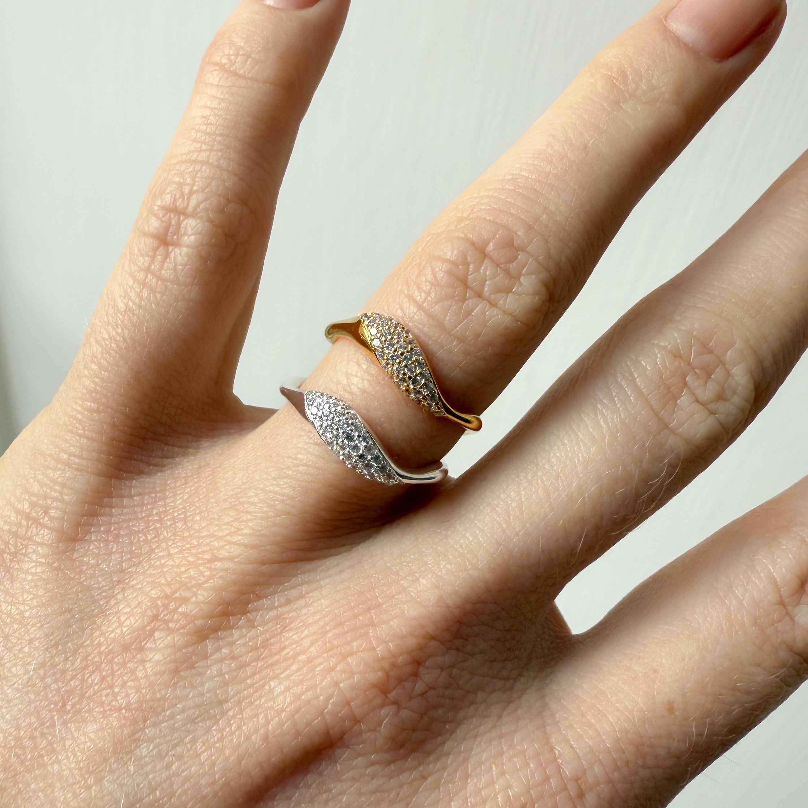 Golf Kristal Ring Zilver