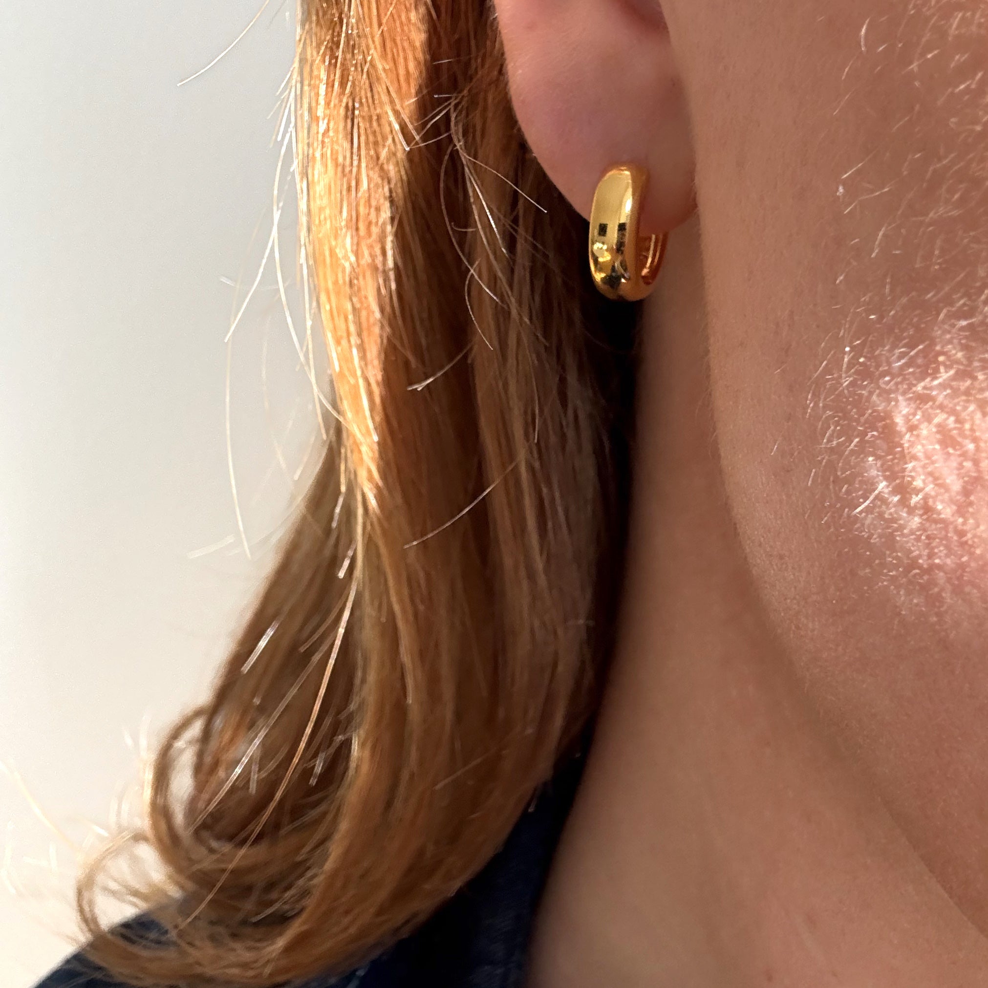 Chunky Hoops 18 mm Verguld