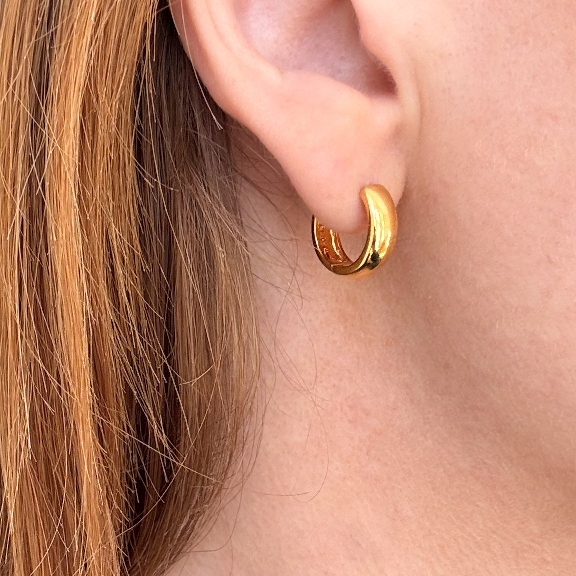 Chunky Hoops 18 mm Verguld