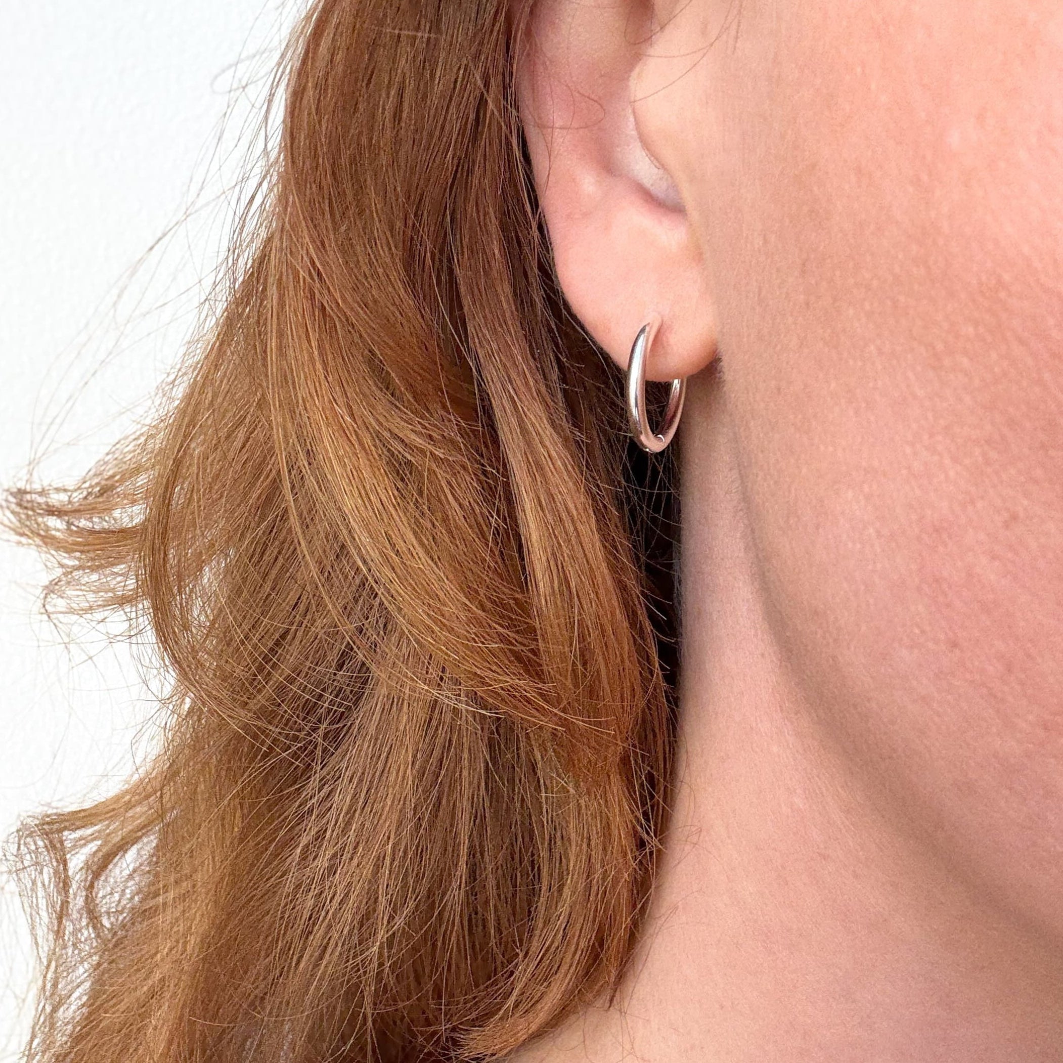 Classic Hoop 16 mm Zilver Verguld