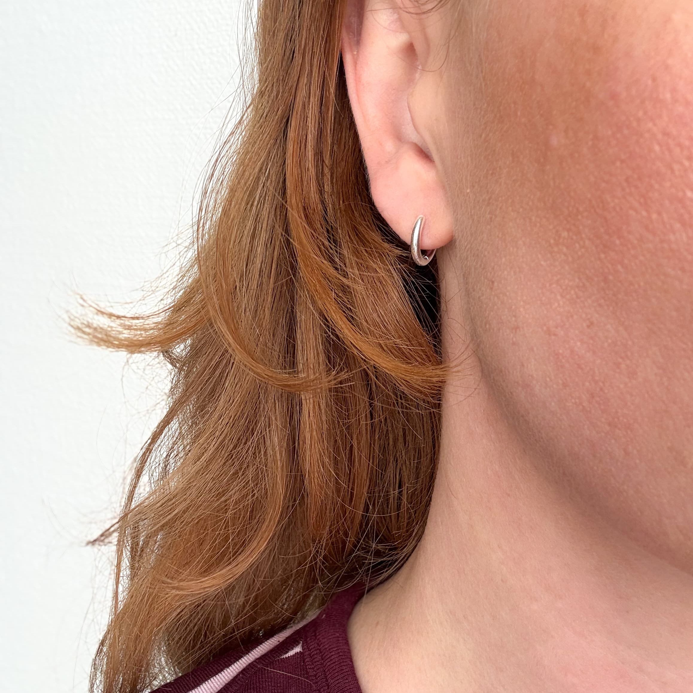 Classic Hoop 12 mm Zilver Verguld