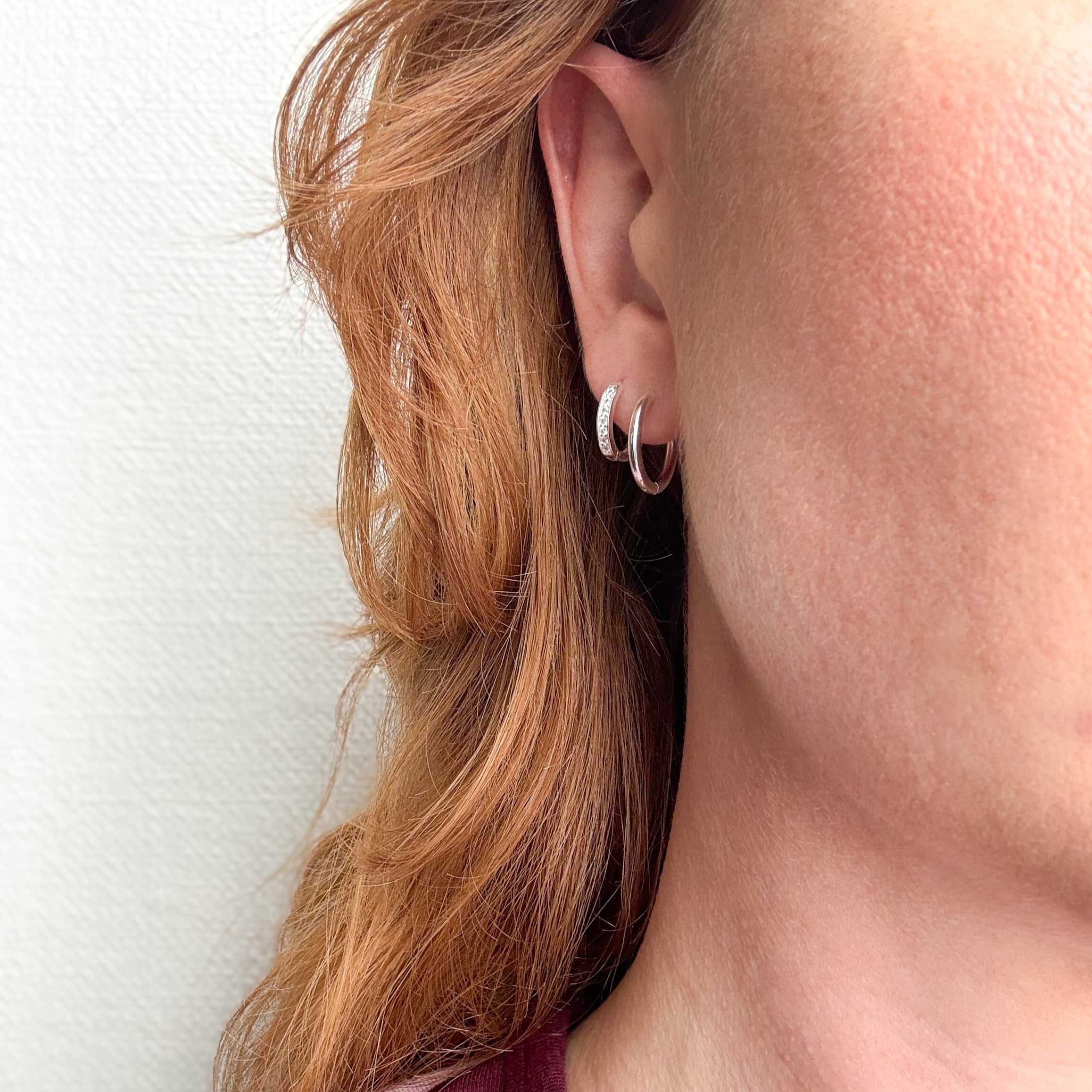 Kristallen Oorbellen 14 mm Zilver