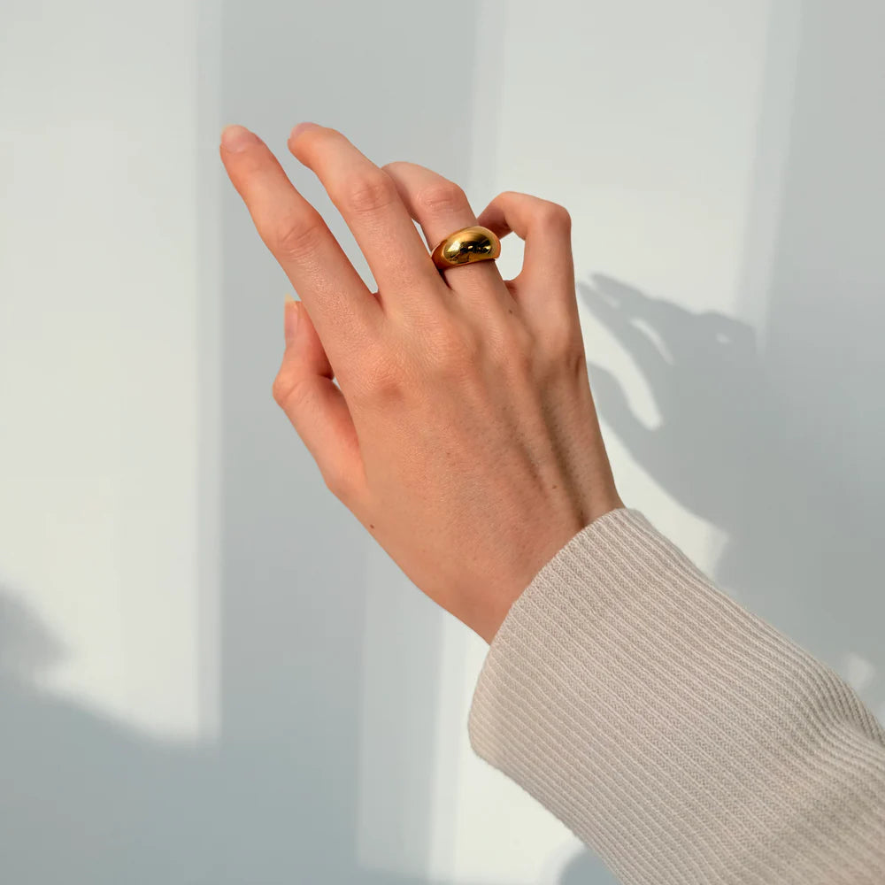 Classic Chunky Set: 2 ringen & 1 oorbel