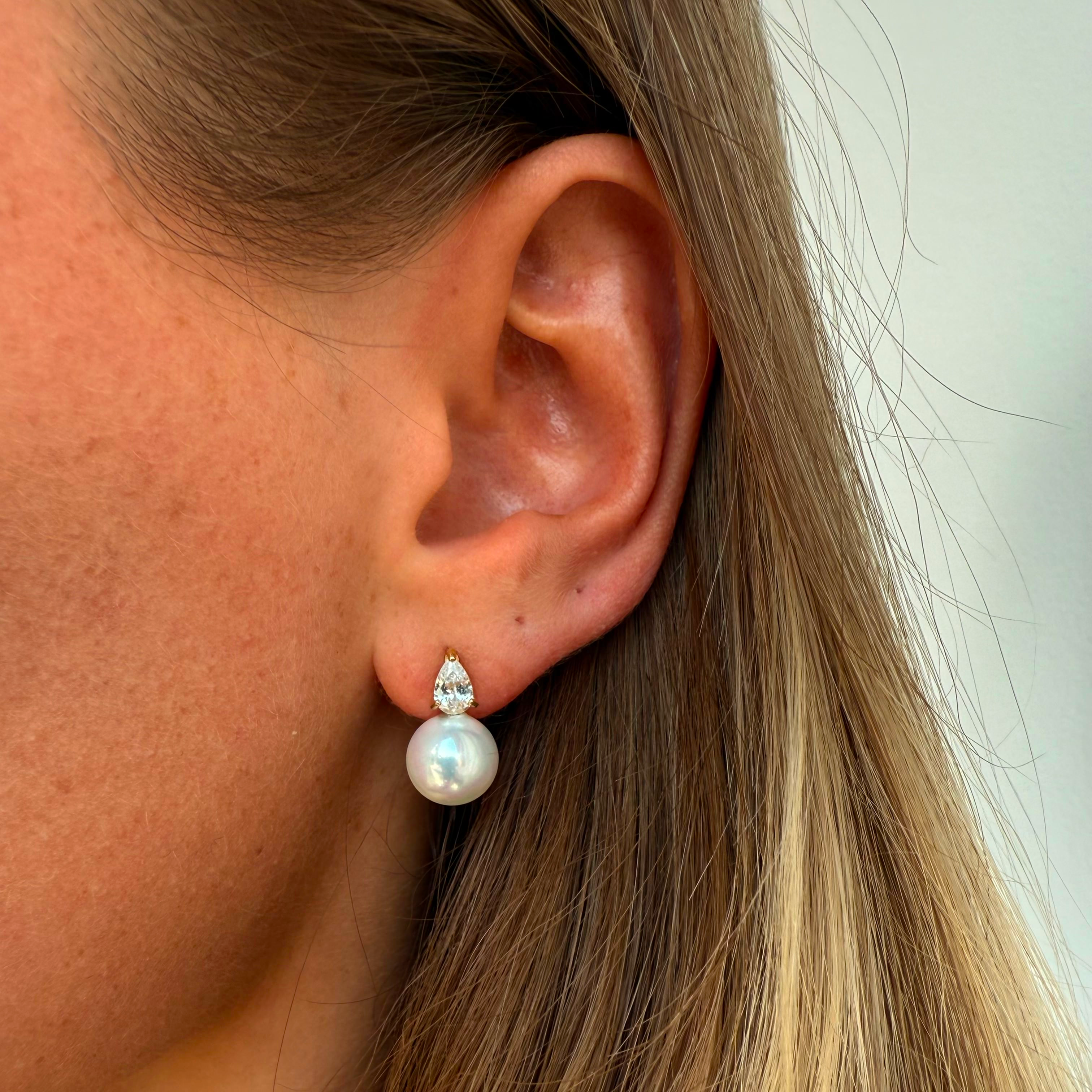 Kristal Parels stud Goudgeplateerd