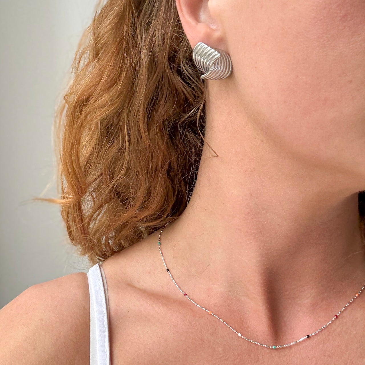 Sway Hug Stud Zilvergeplateerd