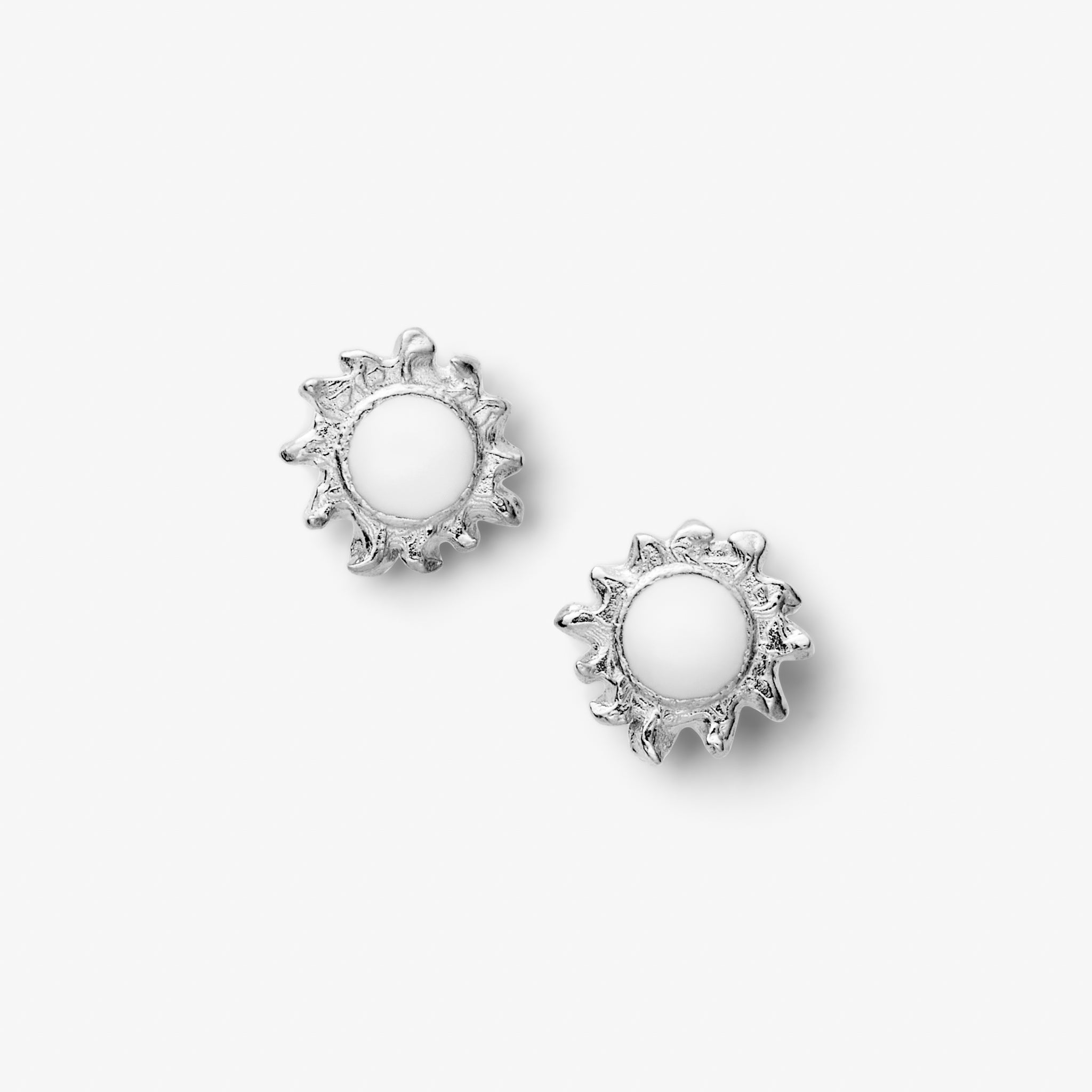 Sol Stud Ørering Sølv