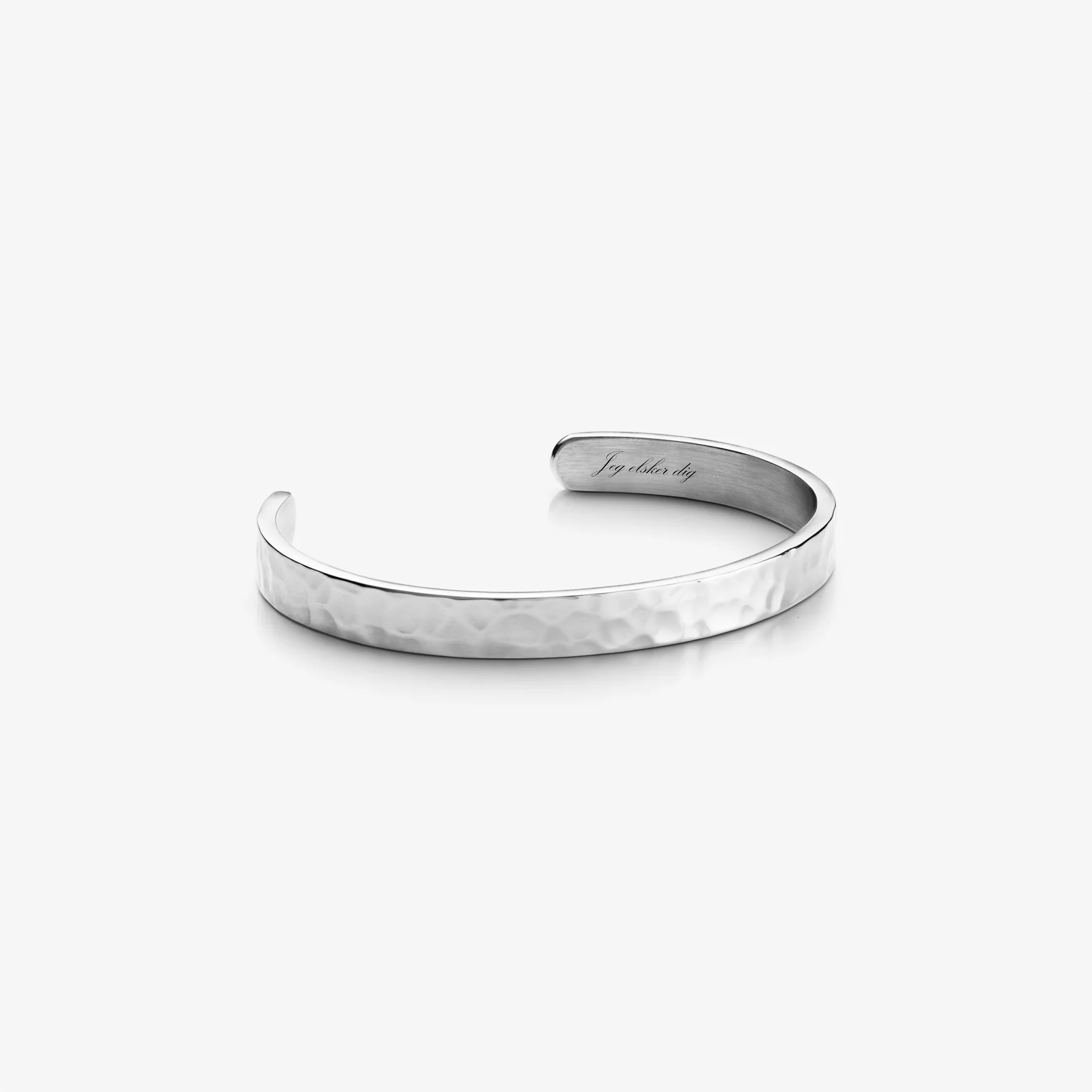 Ik Hou Van Jou Bangle Zilvergekleed