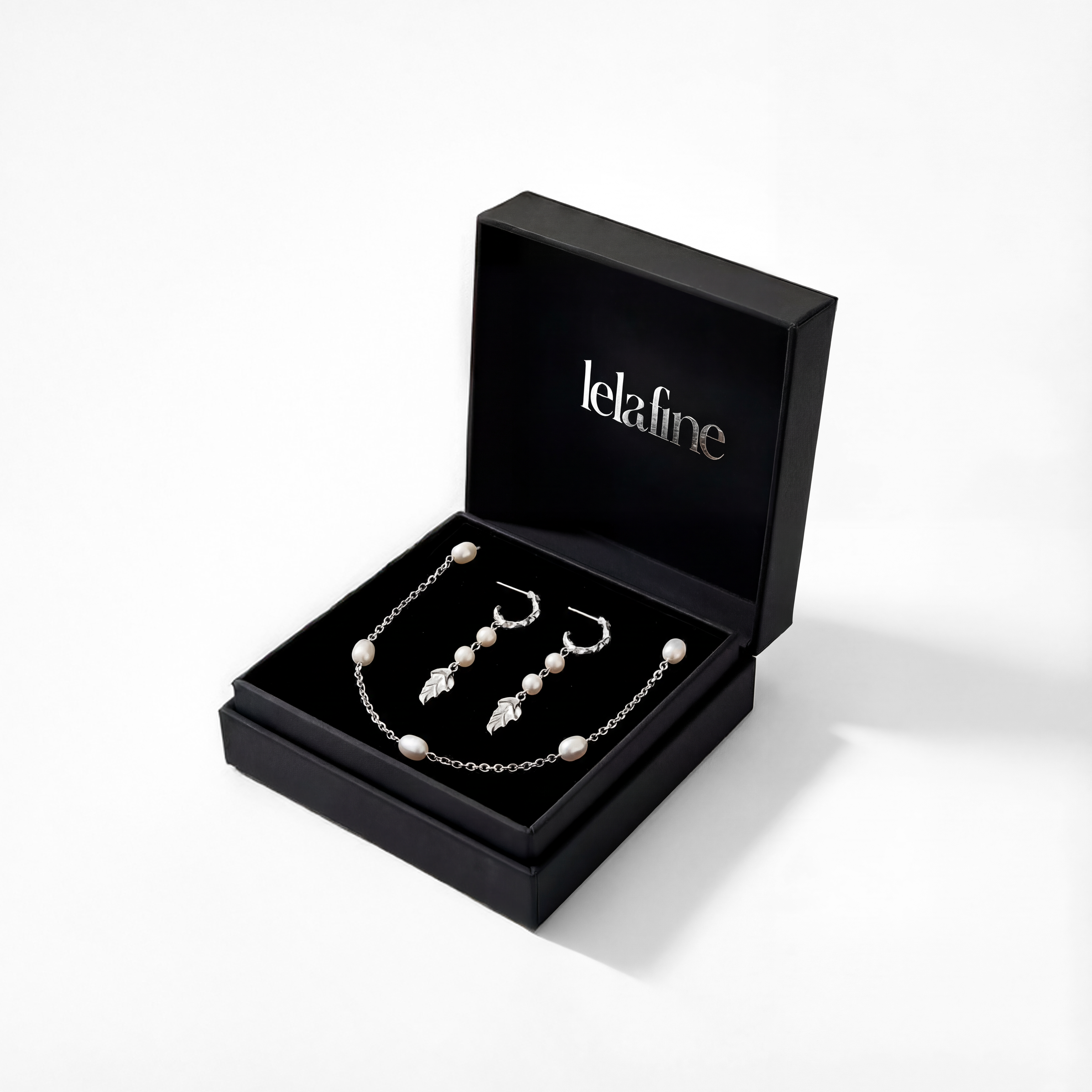 Dangle Parels Øringen Zilver