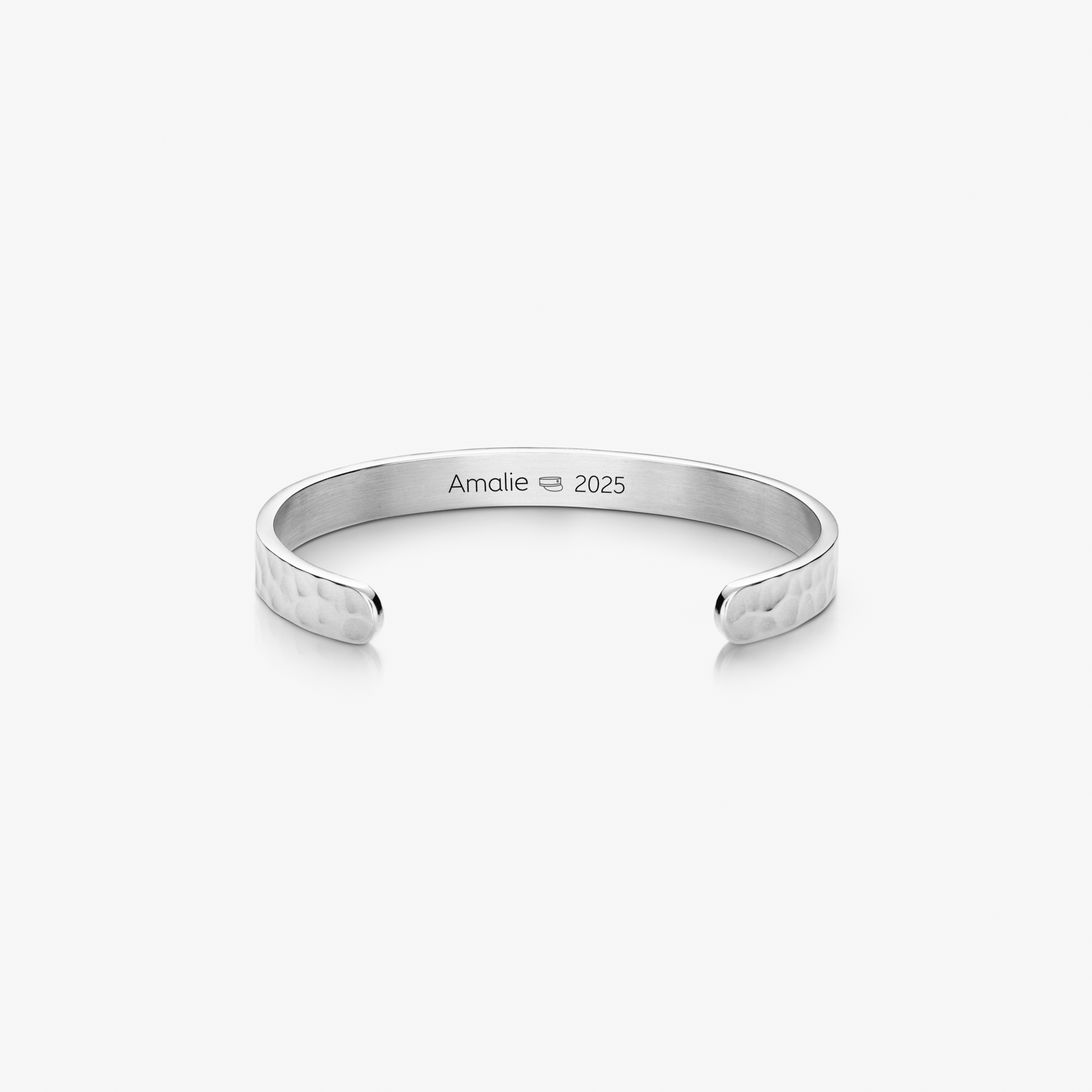 Hamret Bangle m. binnengravure