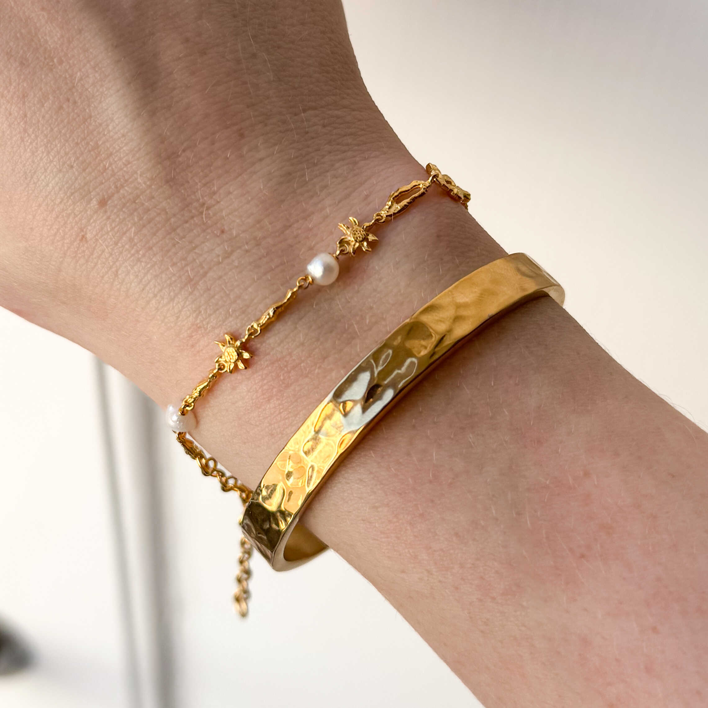 Solis Parelarmband Verguld