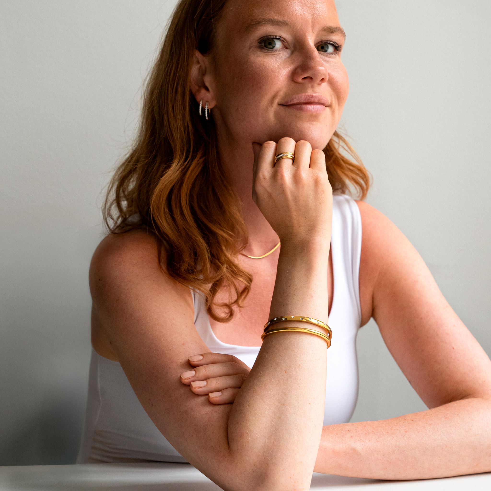 Ronde Bangle Goudgeplateerd
