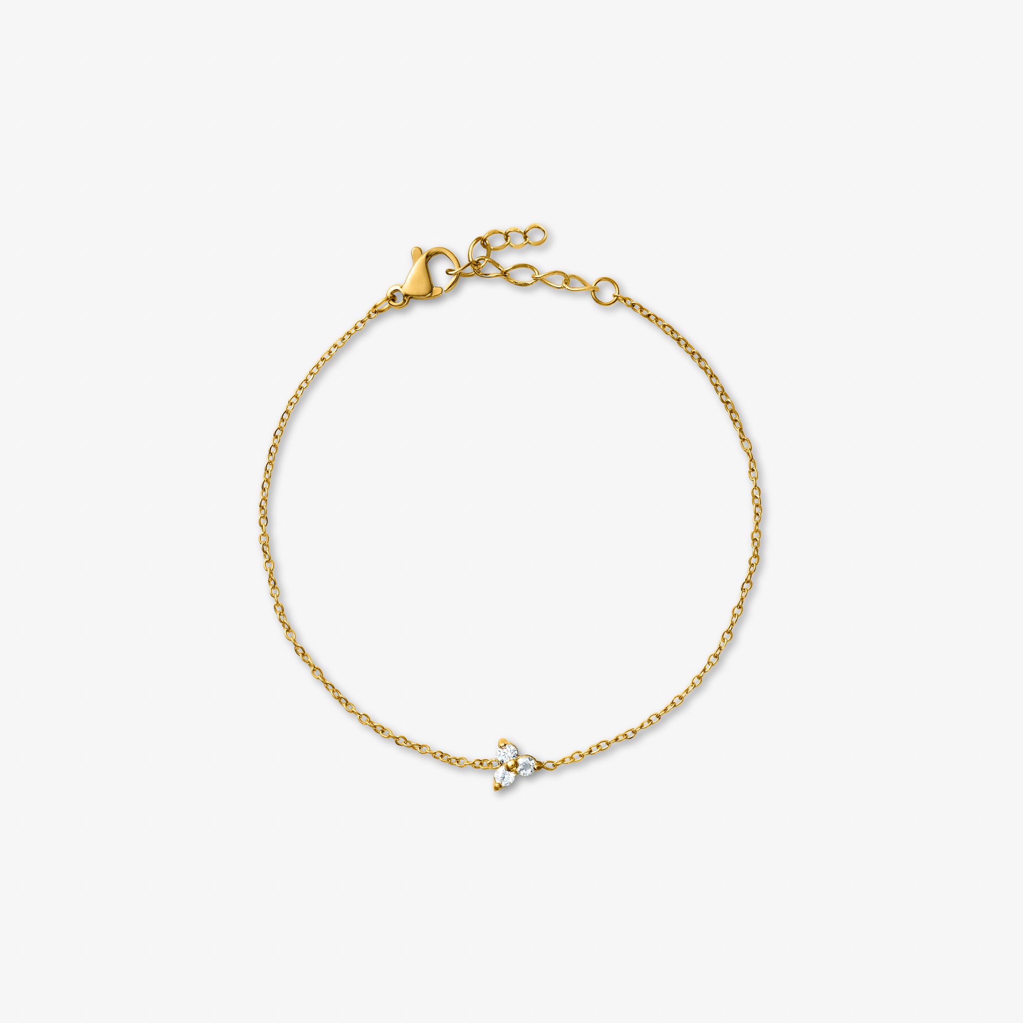 Trinity Krystal Armband Verguld