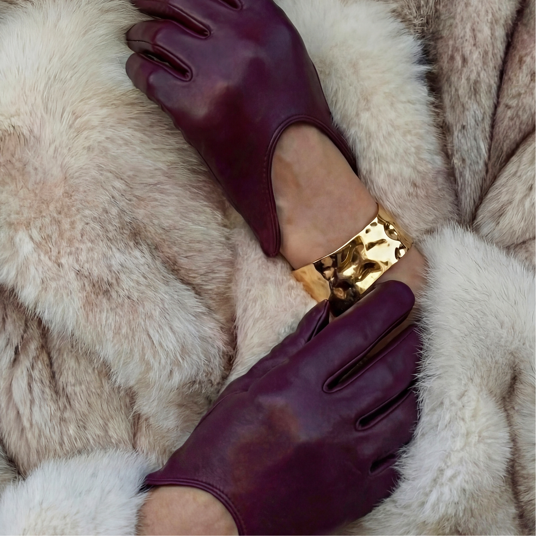 Chunky Bangle Verguld