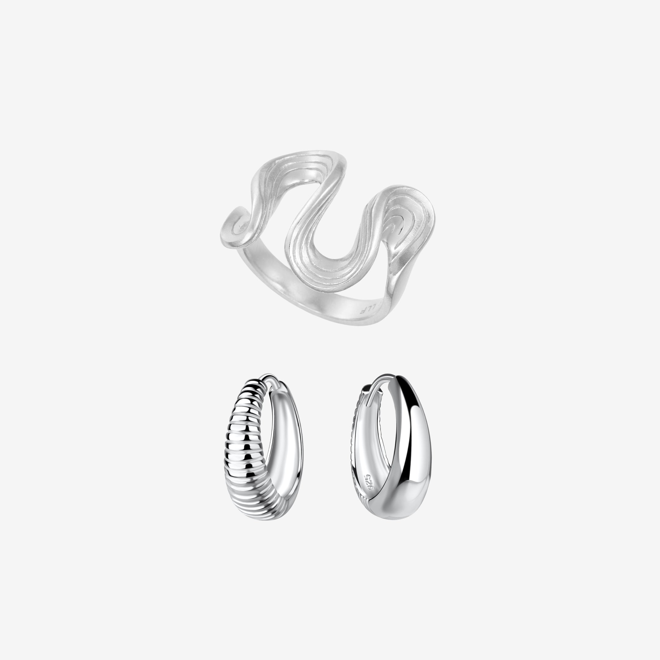Gedraaide Golf Huggie Hoop Set