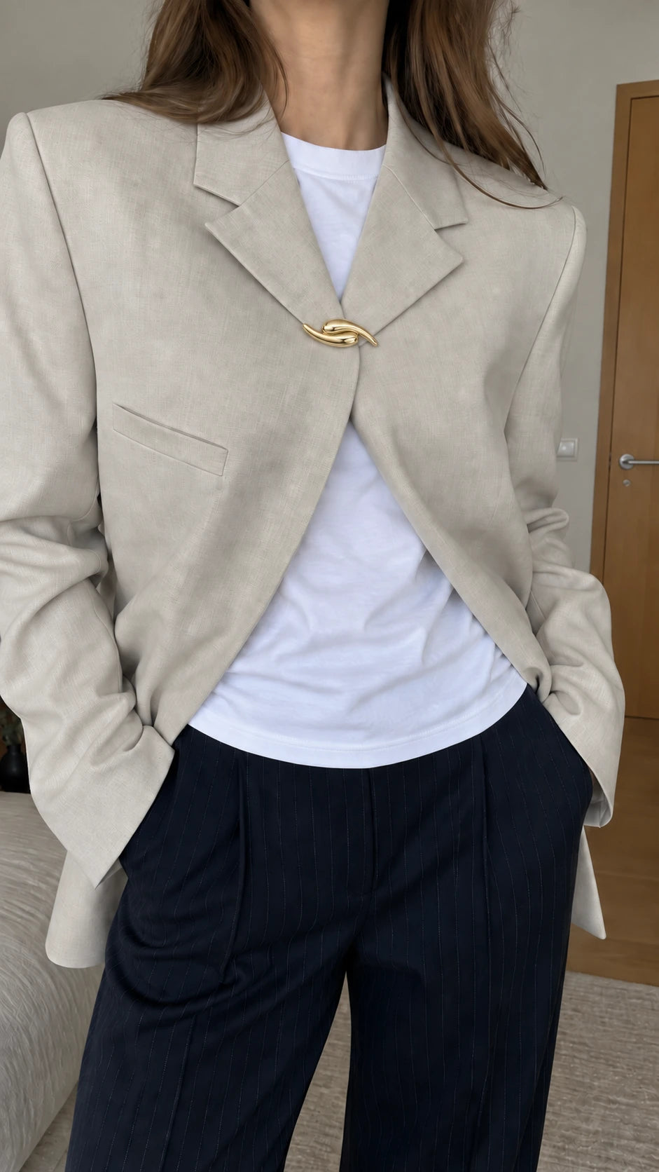 Mercury Broche Verguld — Sluit je blazer